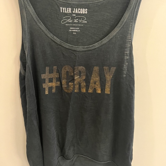 Tyler Jacobs For Feel The Peace - Black Tank w/ Gold # CRAY -Women's Size XS - Picture 7 of 11